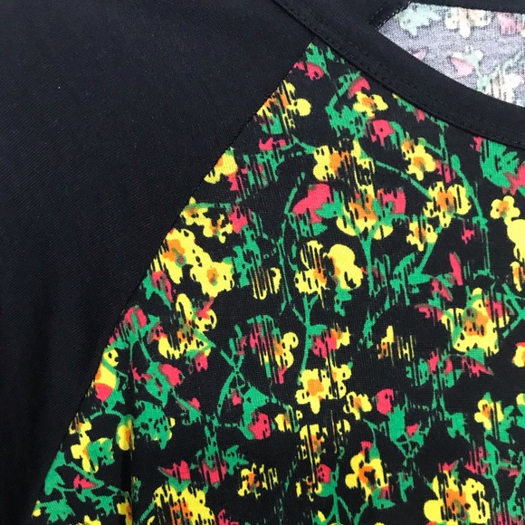 NWT! LuLaRoe Randy Raglan Baseball Tee Shirt Large - Picture 5 of 8